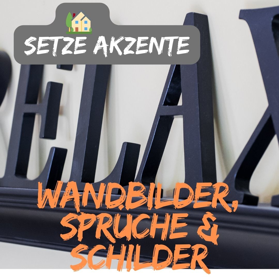 Wandbilder Sprüche Schilder