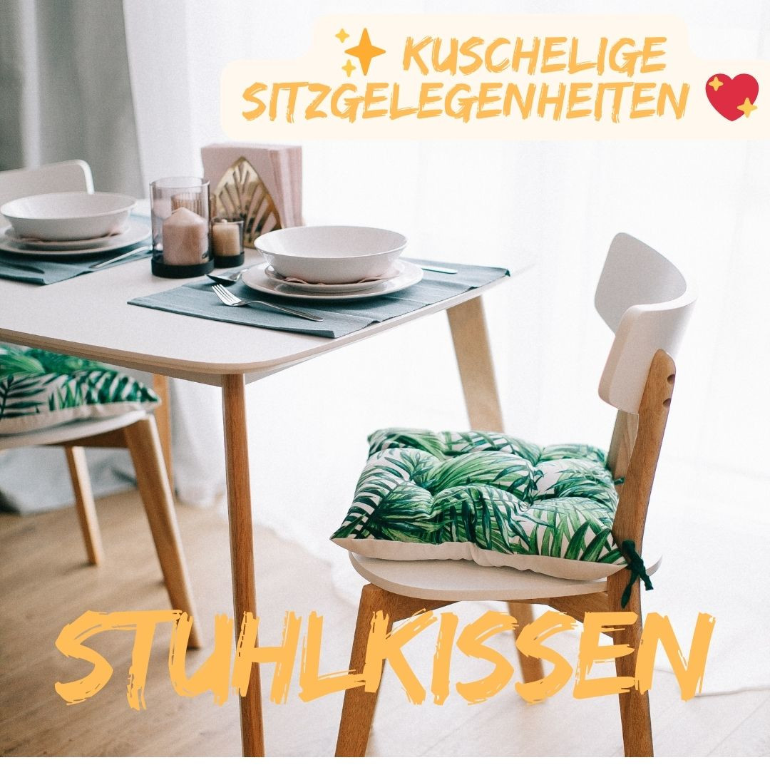 Stuhlkissen-Esszimmer-Kissen-gepolstert