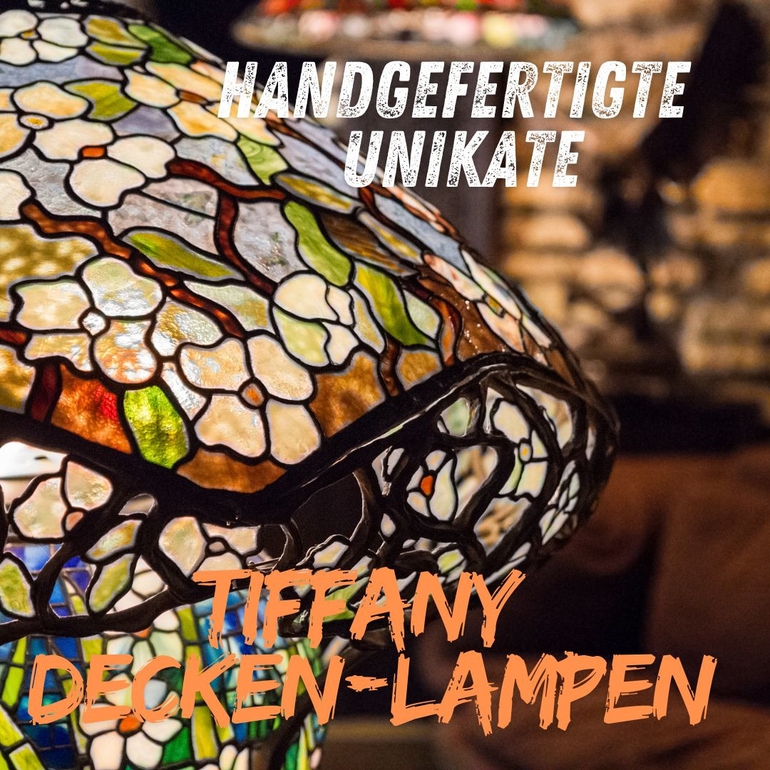 Bleiglas-Tiffany-Decken-Lampe-Leuchte