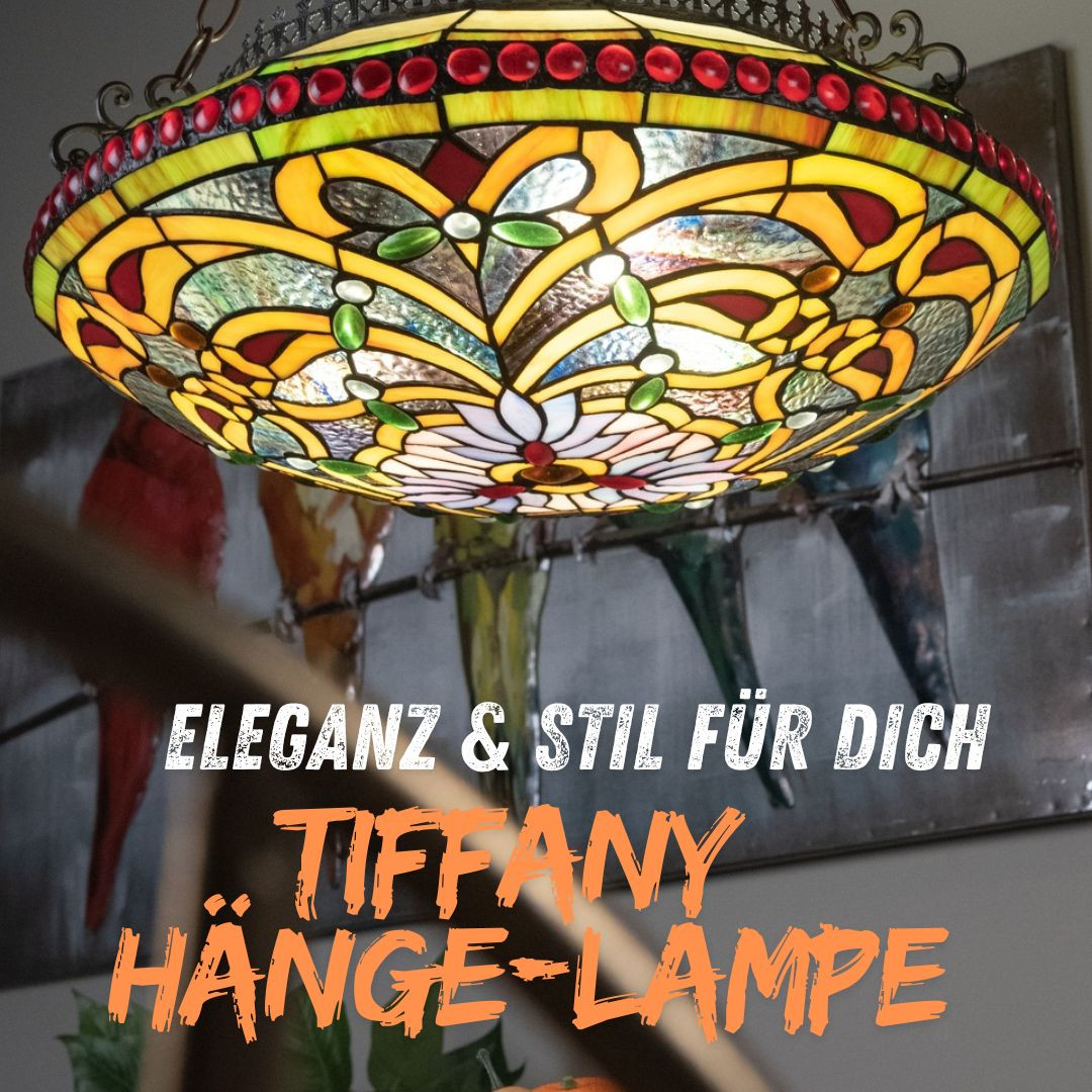 Tiffany-Lumilamp-Bleiglas-Hänge-Lampe-Leuchte