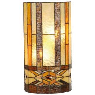 Tiffany Wandlampe Lampe  ca. 20*11*36 cm E14/max 2*40W  Clayre & Eef 5LL-9286