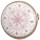 Clayre & Eef - Türknopf Möbelknopf Rosa gemustert - ca. 3 cm