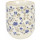 Clayre & Eef 6CEMU0009 Becher Tasse ohne Henkel kleine blaue Blumen ca. Ø 6,5 x 8 cm