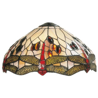 Tiffany Lampe Lampenschirm Glasschirm Libellen ca. Ø 30 cm Clayre & Eef 5LL-1100