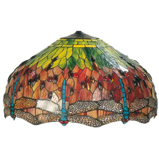 Tiffany Lampe Lampenschirm Glasschirm Libellen ca. Ø 60 cm Clayre & Eef 5LL-1120