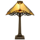 LumiLamp - Tiffany Stehlampe Tischlampe ca. 49 x E14 Max....