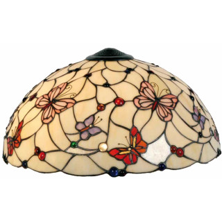 Tiffany Lampe Lampenschirm Glasschirm ca. 26 x Ø 50 cm Clayre & Eef 5LL-5382