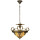 Tiffany Hängelampe Deckenlampe  ca. 170 x Ø 56 cm 3 x E27 Max. 60W Clare & Eef  5LL-5551