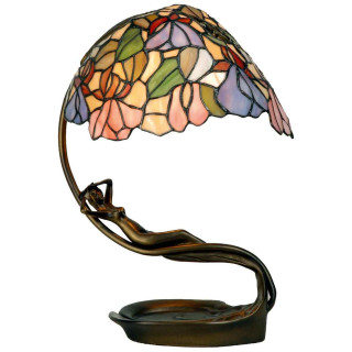 Tiffany Stehlampe Tischlampe Schreibtischlampe ca. 37 x Ø 26 cm 1 x E14 Max. 40W Clayre & Eef 5LL-799