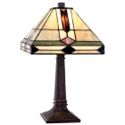LumiLamp - Tiffany Stehlampe Tischlampe ca. 1 x E14 Max....