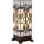 Tiffany Lichtsäule Stehlampe Tischlampe  ca. 45 x 18 cm 1 x E27 Max. 60W Clayre & Eef 5LL-9911