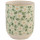 Clayre & Eef 6CEMU0023 Becher Tasse ohne Henkel Blumen grün ca. Ø 6 x 8 cm