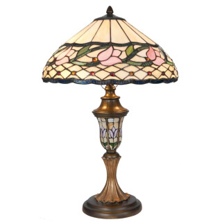 LumiLamp - Tiffany Stehlampe Tischlampe E27/max 2 60W 5LL-5774 -  ca. 40 60 cm