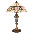 LumiLamp - Tiffany Stehlampe Tischlampe E27/max 2 60W...