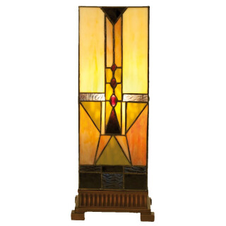 LumiLamp - Tiffany Lichtsäule Stehlampe Tischlampe 5LL-5782 - 18 x 45 cm