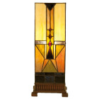 LumiLamp - Tiffany Lichtsäule Stehlampe Tischlampe...
