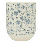 Becher Tasse ohne Henkel Blumen blau Ø 6 x 8 cm...