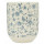 Becher Tasse ohne Henkel Blumen blau Ø 6 x 8 cm Clayre & Eef 6CEMU0012