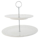Clayre & Eef - Etagere 2lagig weiß ROLET -  ca....