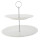 Clayre & Eef - Etagere 2lagig weiß ROLET -  ca. 26 x 23 cm