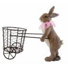 Deko Dekoration Figur Hase Kaninchen mit Korb auf...