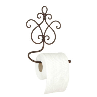 Toilettenpapierhalter Klorollenhalter Rollen Halter Wandanbringung braun 17 x 7 x 22 cm Clayre & Eef W40185