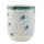 Becher Tasse ohne Henkel Blumen blau Ø 6 x 8 cm / 0,1L Clayre & Eef 6CEMU0046