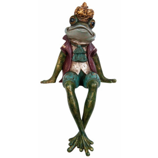 Deko Dekoration Dekofrosch Figur Frosch sitzend 17 x 15 x 30 cm Clayre & Eef 6PR0918