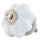 Clayre & Eef - Türknopf Möbelknopf Knauf Griff weiß 63514 -  ca. 4 cm