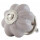 Clayre & Eef - Türknopf Möbelknopf Knauf Griff grau 63512 -  ca. 4 cm