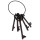 Schlüsselbund Schlüsselbund mit 5 alten Schlüsseln 15 x 2 x 35 cm Clayre & Eef 6Y2051