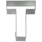 Ausstechform Plätzchen-Ausstecher BUCHSTABE T 6,5 cm...