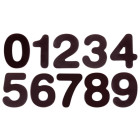 Schokoladenform Silikonform Zahlen 22,5 x 12 cm Städter ST256811