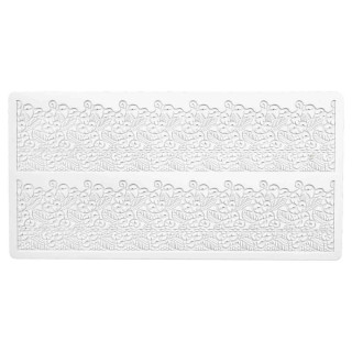 Bordürenmatte Bordüren Matte Romantik Silikon weiß 40 x 20 cm Städter ST257757