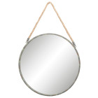 Spiegel Wandspiegel grau Ø 56 x 3 cm Clayre &...