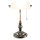 Tiffany Schreibtischlampe Stehlampe Tischlampe  weiß 27 x 23 x 42 cm Clayre & Eef 5LL-5100W
