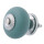 Clayre & Eef - Türknopf Möbelknopf Knauf Griff grünlich 63808 -  ca. 4 x 3 cm