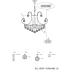 LumiLamp - Kronleuchter Lüster silberfarben 43-168 x...