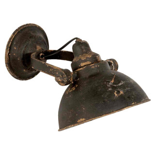 Wandlampe Gewischt Schwarz 21 X 30 X 19 Cm Clayre Eef 6lmp481
