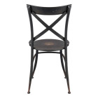 Stuhl Faralda schwarz gewischt 41 x 41 x 88 cm Clayre & Eef 5Y0396