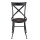 Stuhl Faralda schwarz gewischt 41 x 41 x 88 cm Clayre & Eef 5Y0396