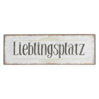 Clayre & Eef - Textschild Lieblingsplatz 6Y2808 - 30...
