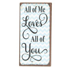 Magnet "LOVES YOU" 5 x 10 x 0,3 cm Clayre &...