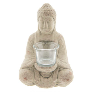 Teelichthalter Buddha klein 13 x 11 x 21 cm Clayre & Eef 6TE0212