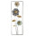 Wanddeko "Blumen" 31 x 90 x 6 cm Clayre & Eef 5Y0475