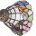 LumiLamp - Tischlampe Ami im Tiffany-Stil 5LL-5920 - 32 x 20 x 48 cm