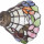 Tischlampe Ami im Tiffany-Stil 32 x 20 x 48 cm Lumilamp 5LL-5920