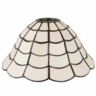 Lampenschirm Branwen weiß im Tiffany-Stil Ø...