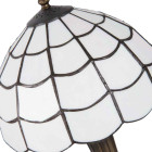 Tischlampe Calla weiß im Tiffany-Stil Ø 25 x 43 cm Lumilamp 5LL-5936  E27/max 1*40W