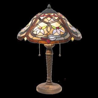 5LL-7808 Tischlampe Tiffany Lampe Ø 40*54 cm E27/2*60W Lumilamp / Clayre & Eef